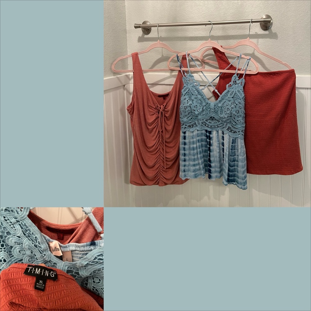 Timing Blue Lace Crochet Top